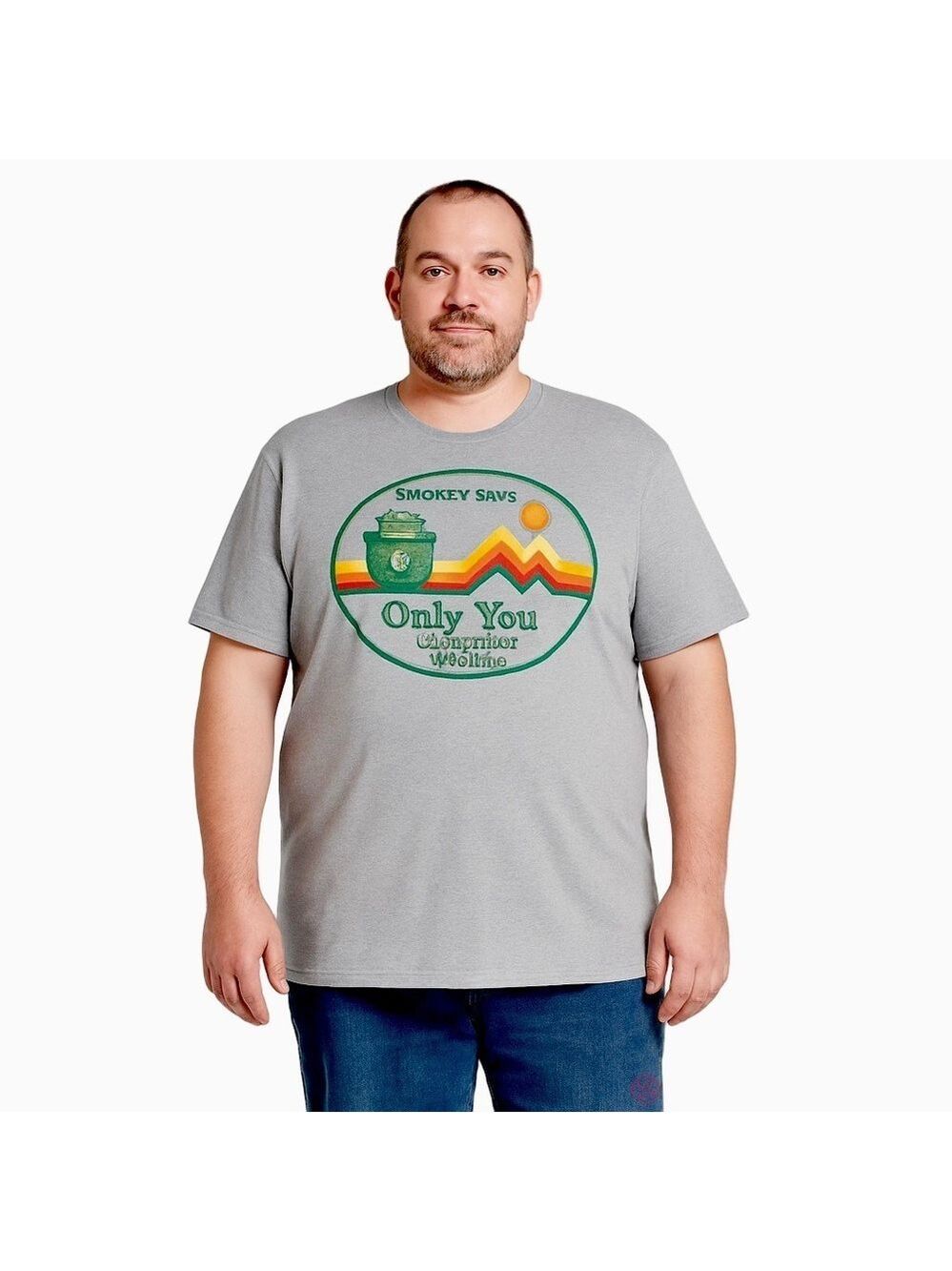 5/$20!! Goodfellow & Co Gray Smokey Bear Tee